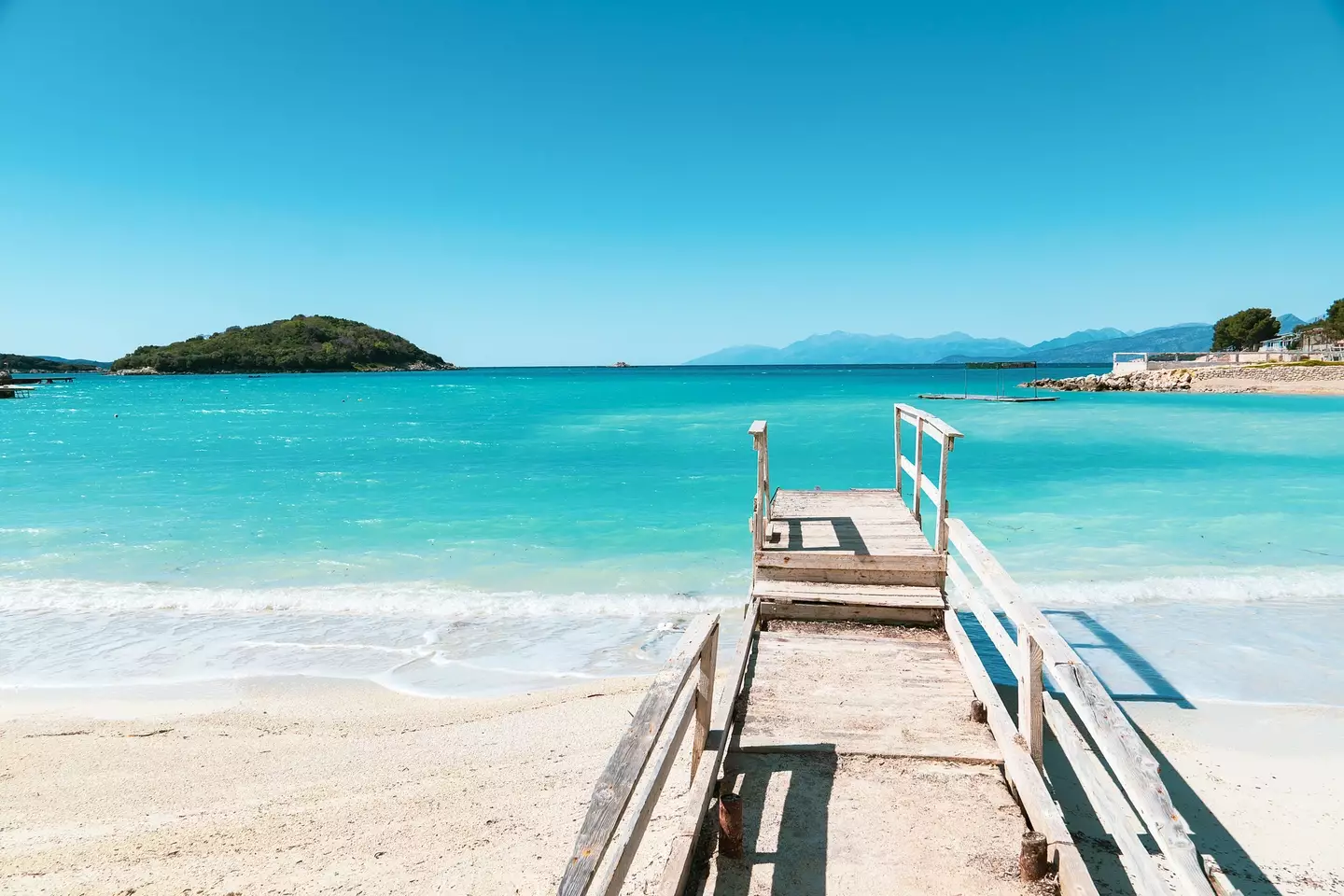 One of the stunning beaches at Ksamil.