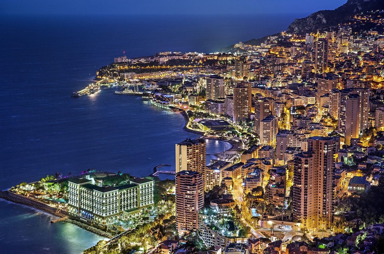 Monaco at night