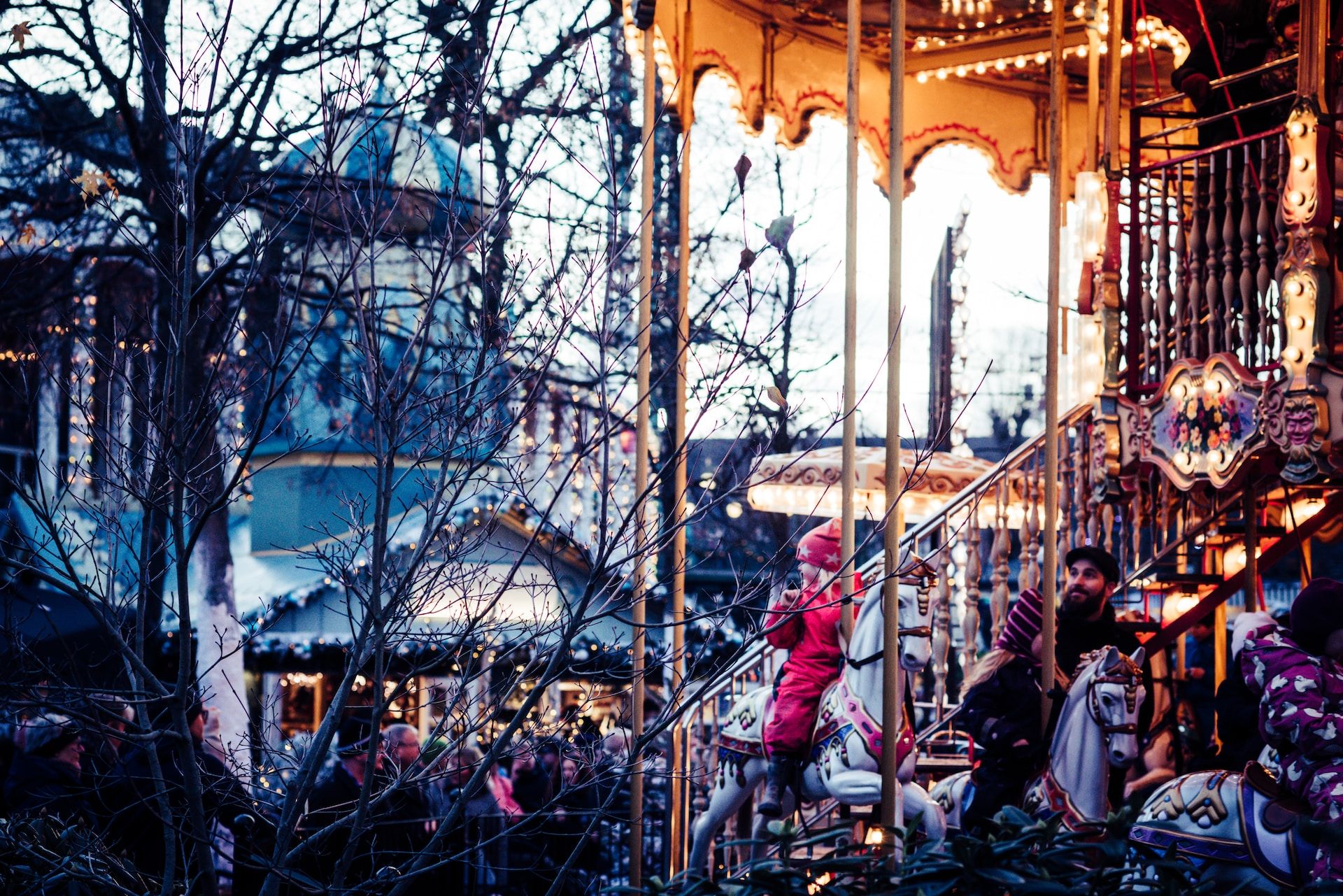 People at Tivoli Gardens, København, Copenhagen, Denmark