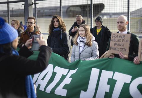 Greta Thunberg Farnborough