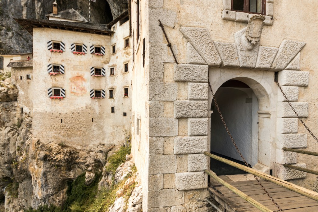 Drawbridge at Predjama Castle