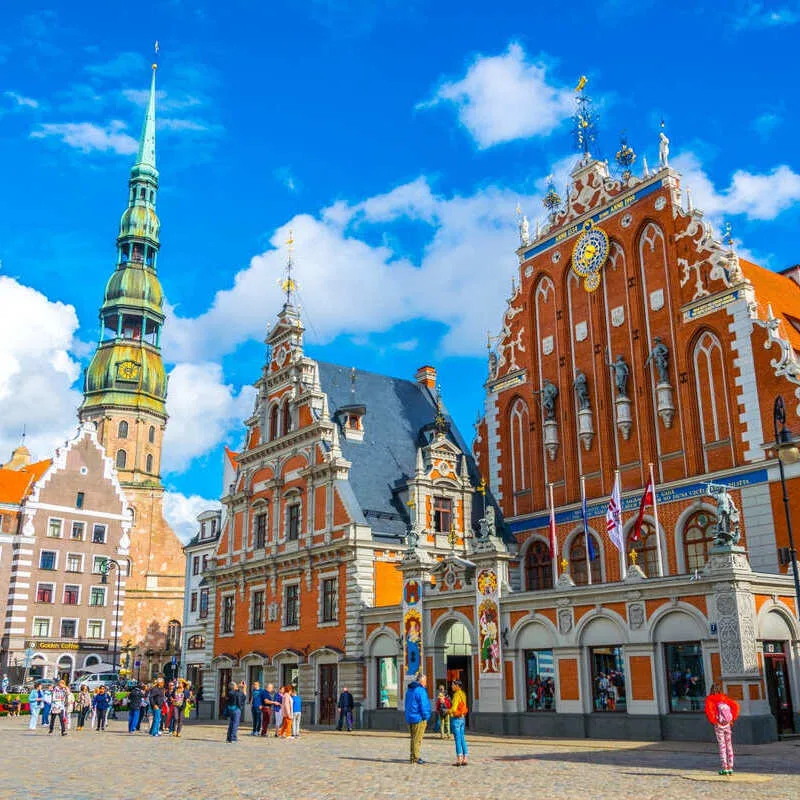 Old Town In Riga, Latvia, Eastern Europe