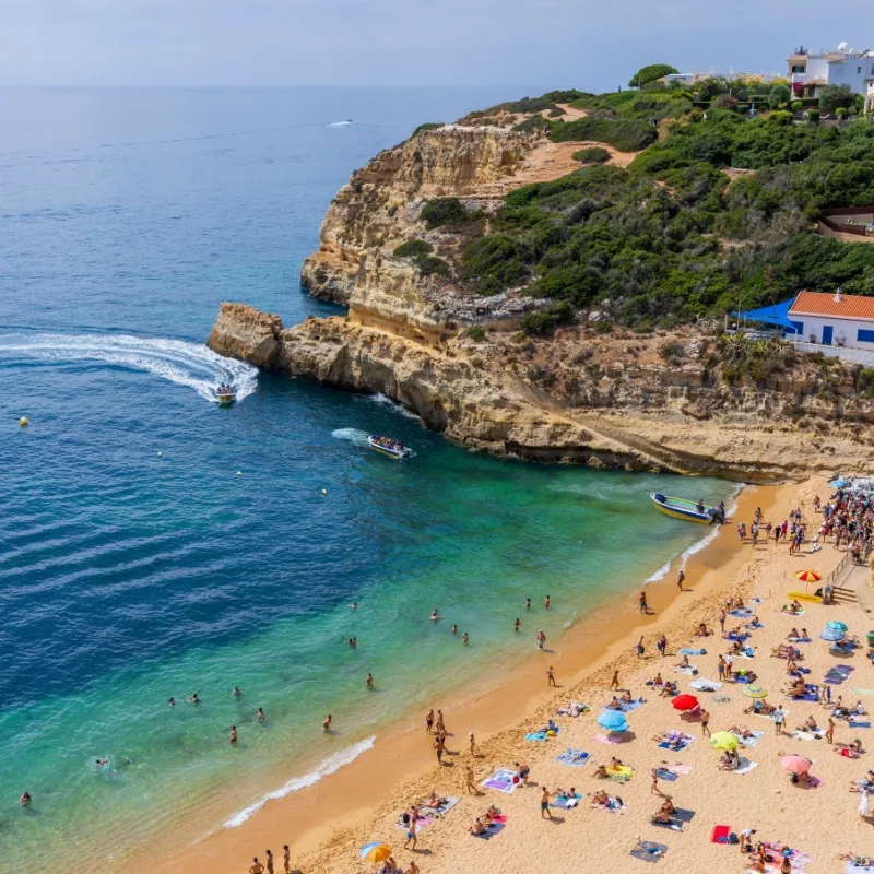 Benagil beach in Algarve, Portugal.