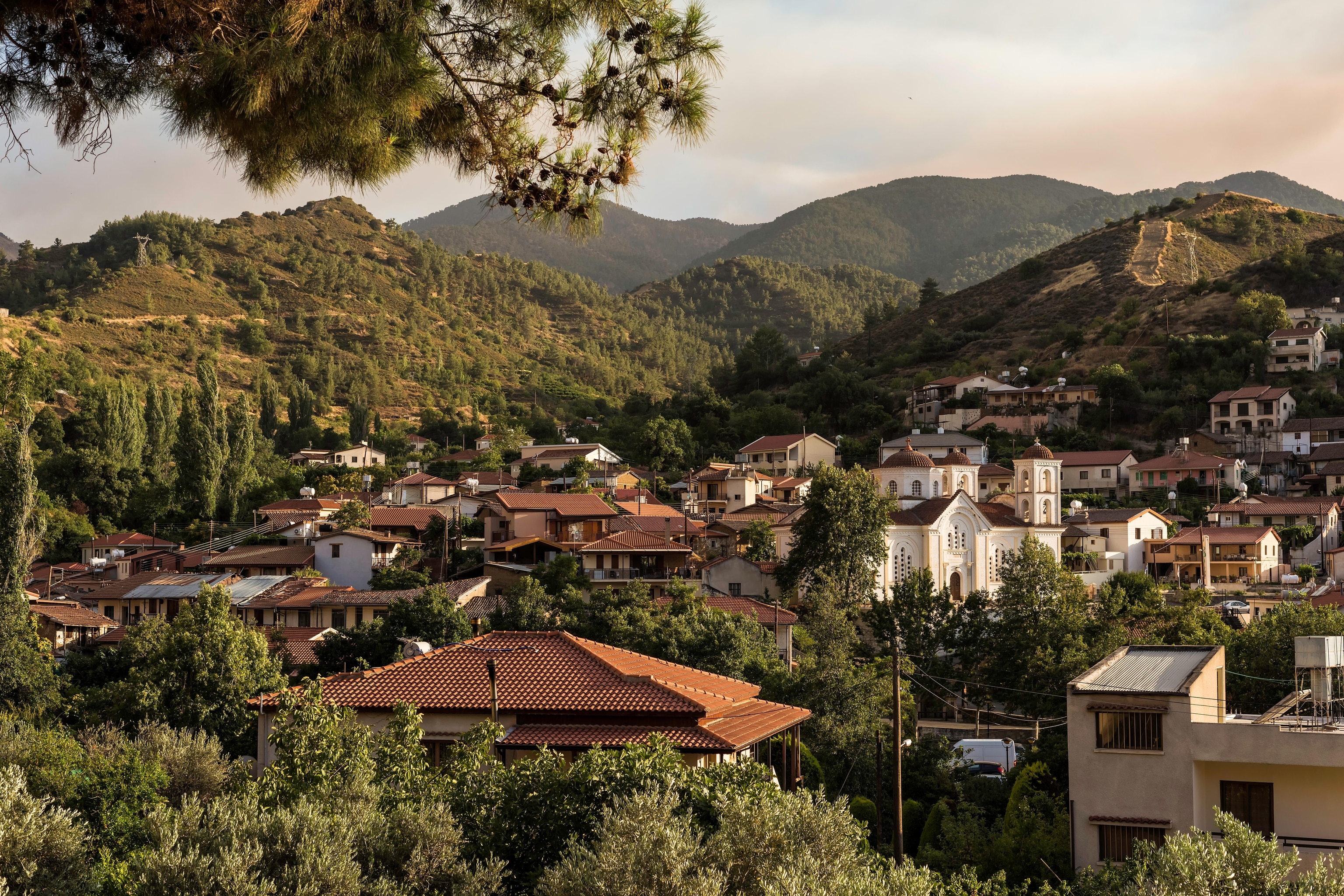 The Village of Kakopetria in Nicosia District, Cyprus.