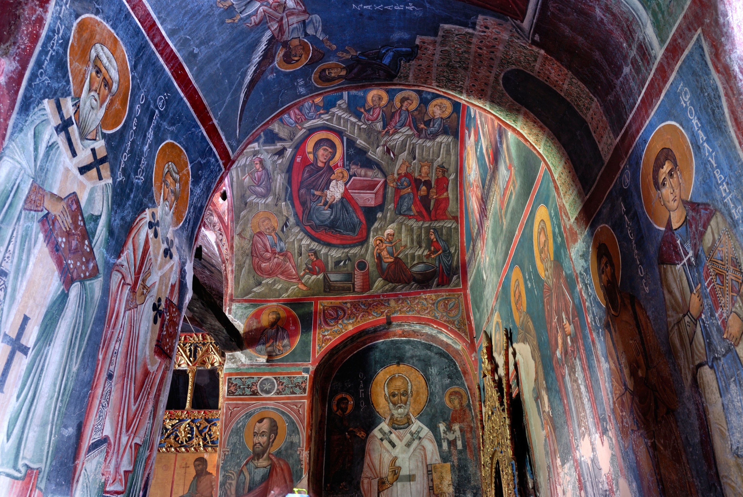 Fresco of Ayios Nikolaos tis Stegis church