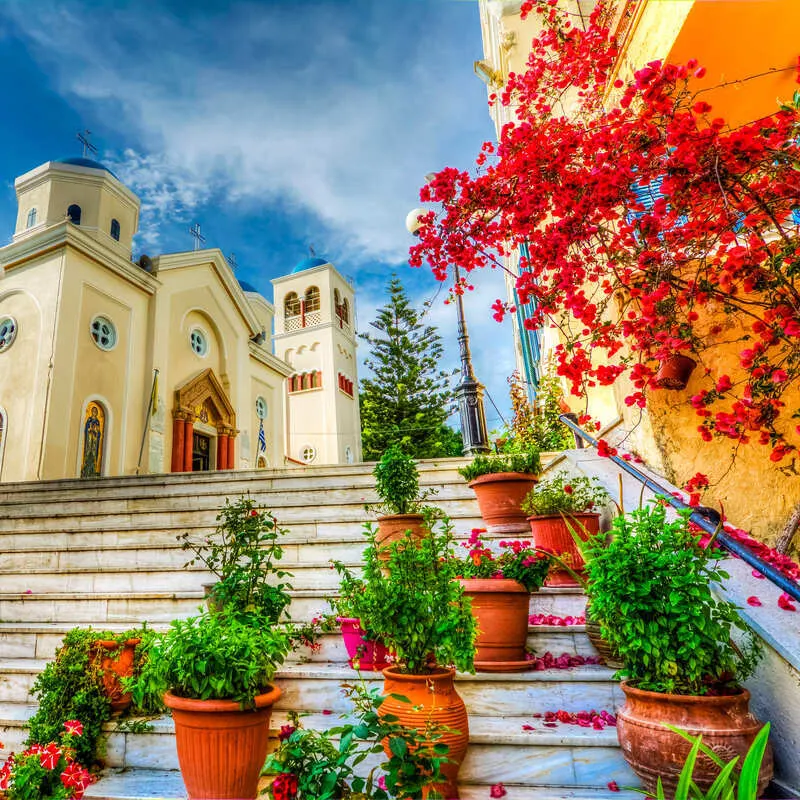 Old Town Kos In Kos, Dodecanese Islands, Greece, Southern Europe