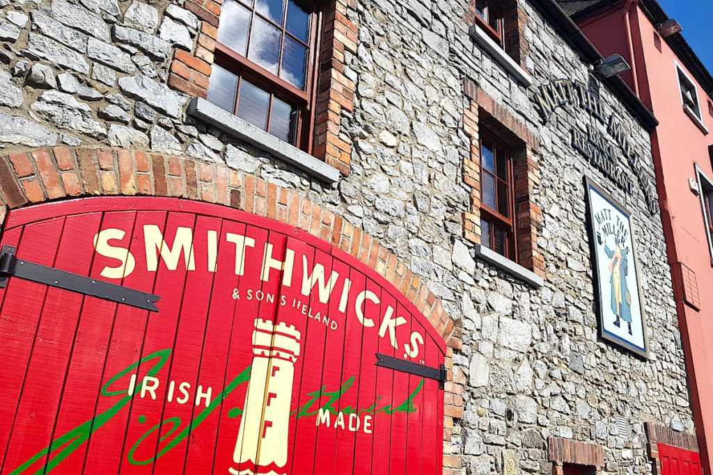 Out front of the Smithwick's Experience, Ireland