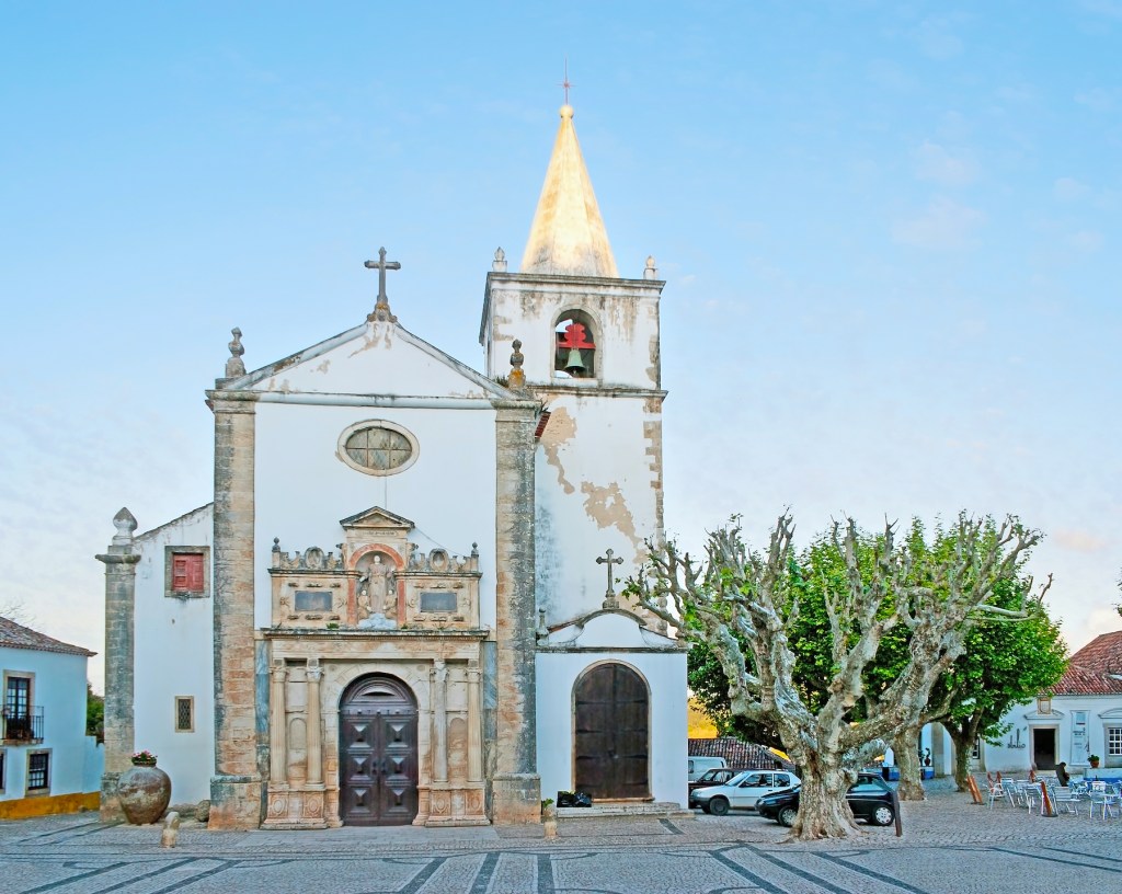 Saint Mary's Church and Square in Obidos.