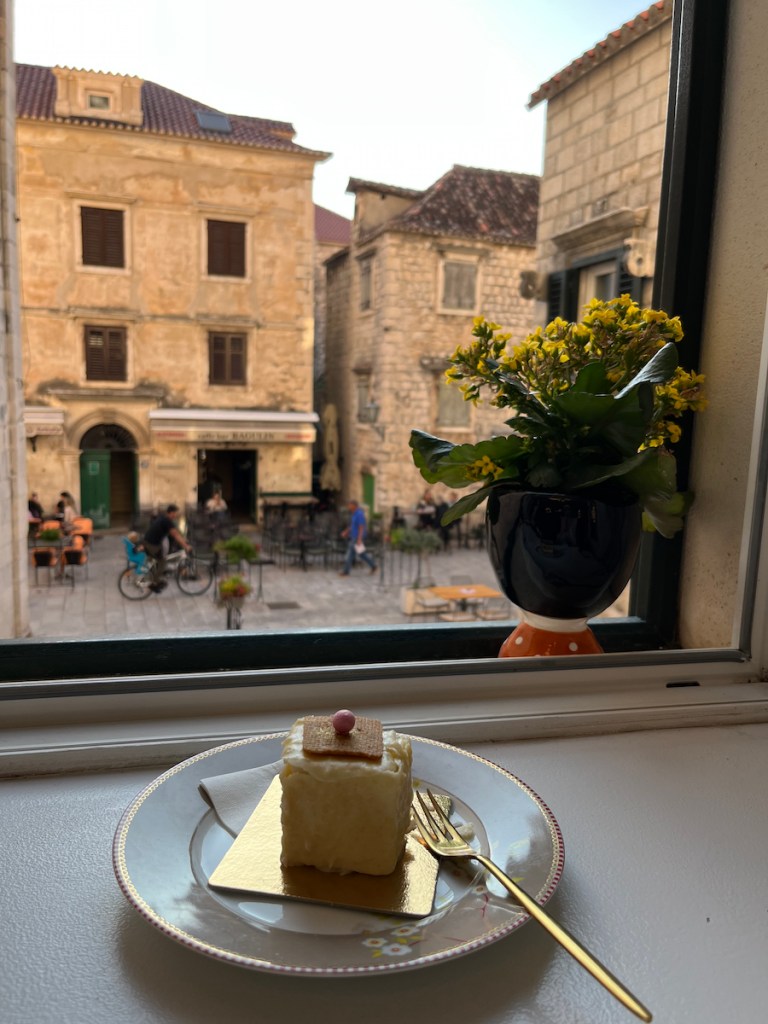 Dessert in Omis, Croatia