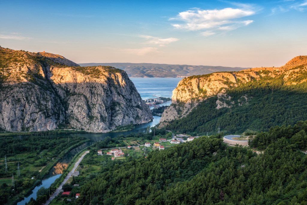 The Cetina River near Omis, Croatia