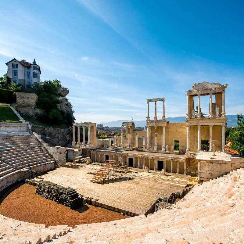 Roman Theatre In Plovdiv, Bulgaria