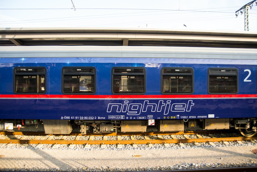 Austrian Nightjet in Germany