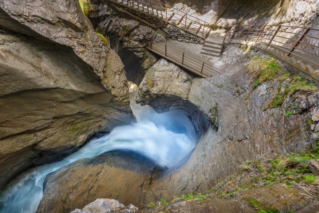 Trummelbach Falls in Lauterbrunnen.