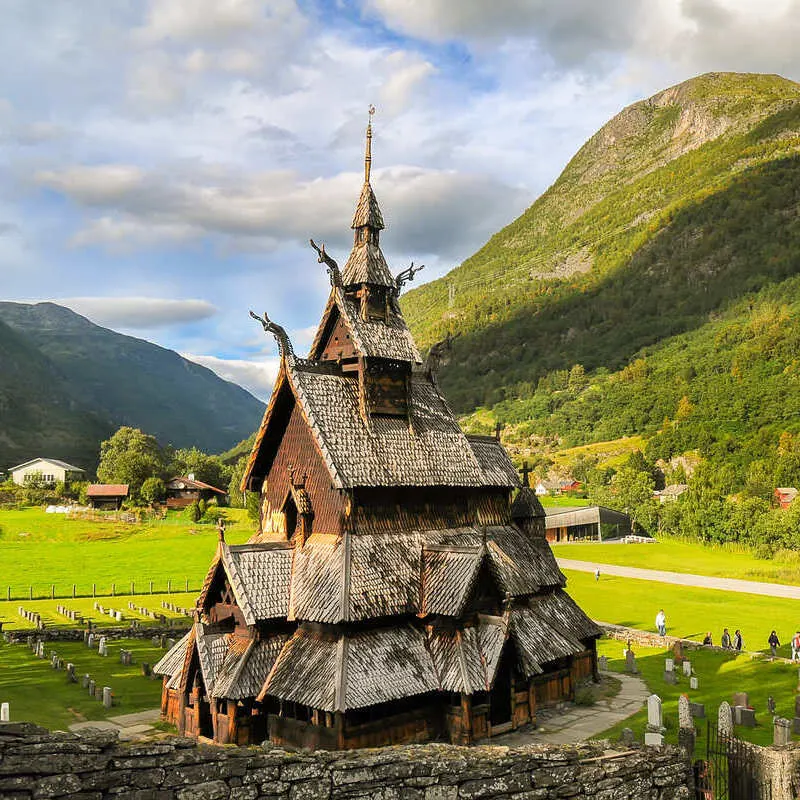 Borgund Stave Church In Vestland County, Norway, Scandinavia, Northern Europe