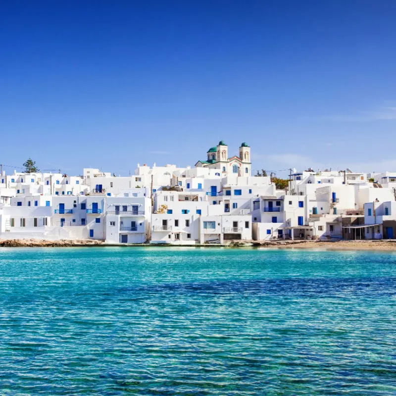 Paros Greece view over the water