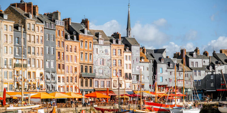 Historic Waterfront In Honfleur, A City In Normandy, Northern France, Northern Europe.jpg