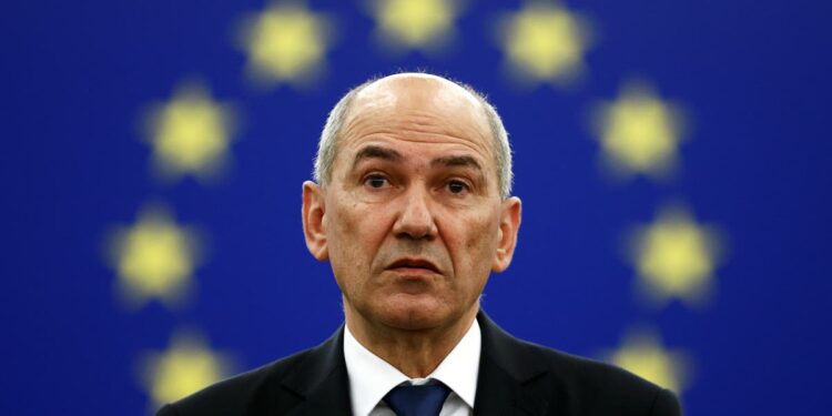 Slovenia PM accuses EU official of lying over rule of law Hungary STA European Commission Janez Jansa Italy