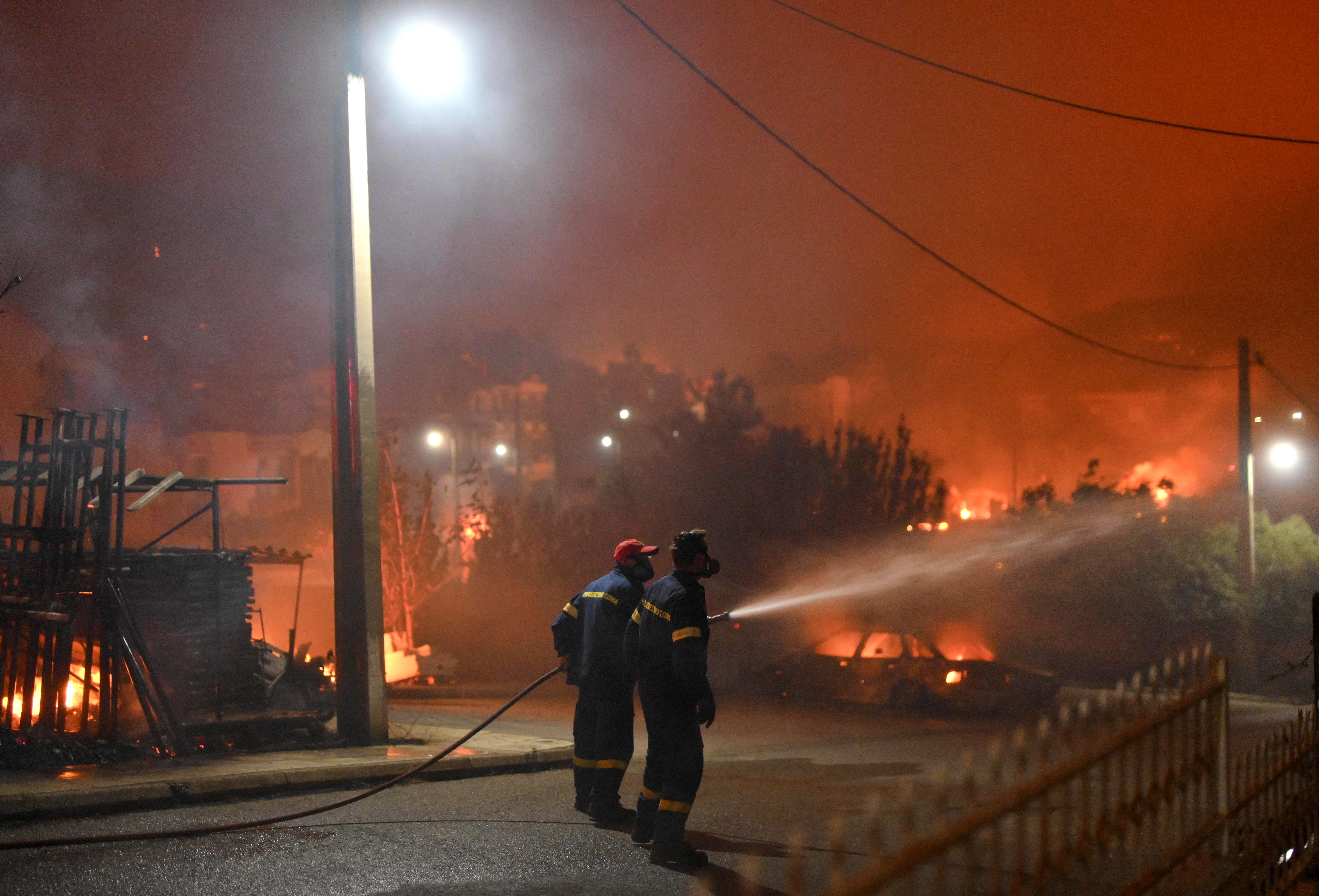 Firefighters have battled tirelessly overnight to tame the flames