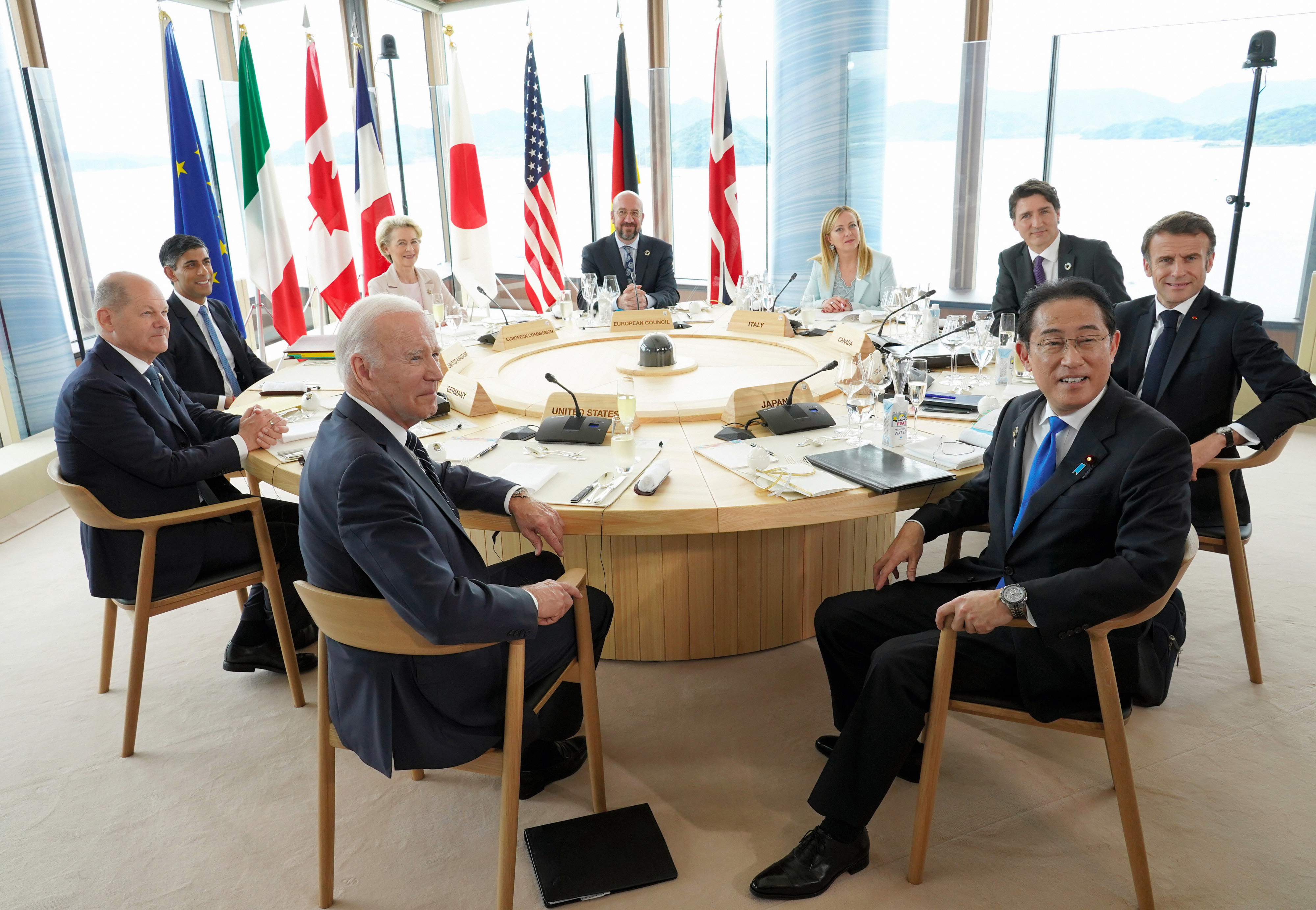 At the G7 summit in Japan in May last year. Meloni will be the host when the leaders meet again on Wednesday