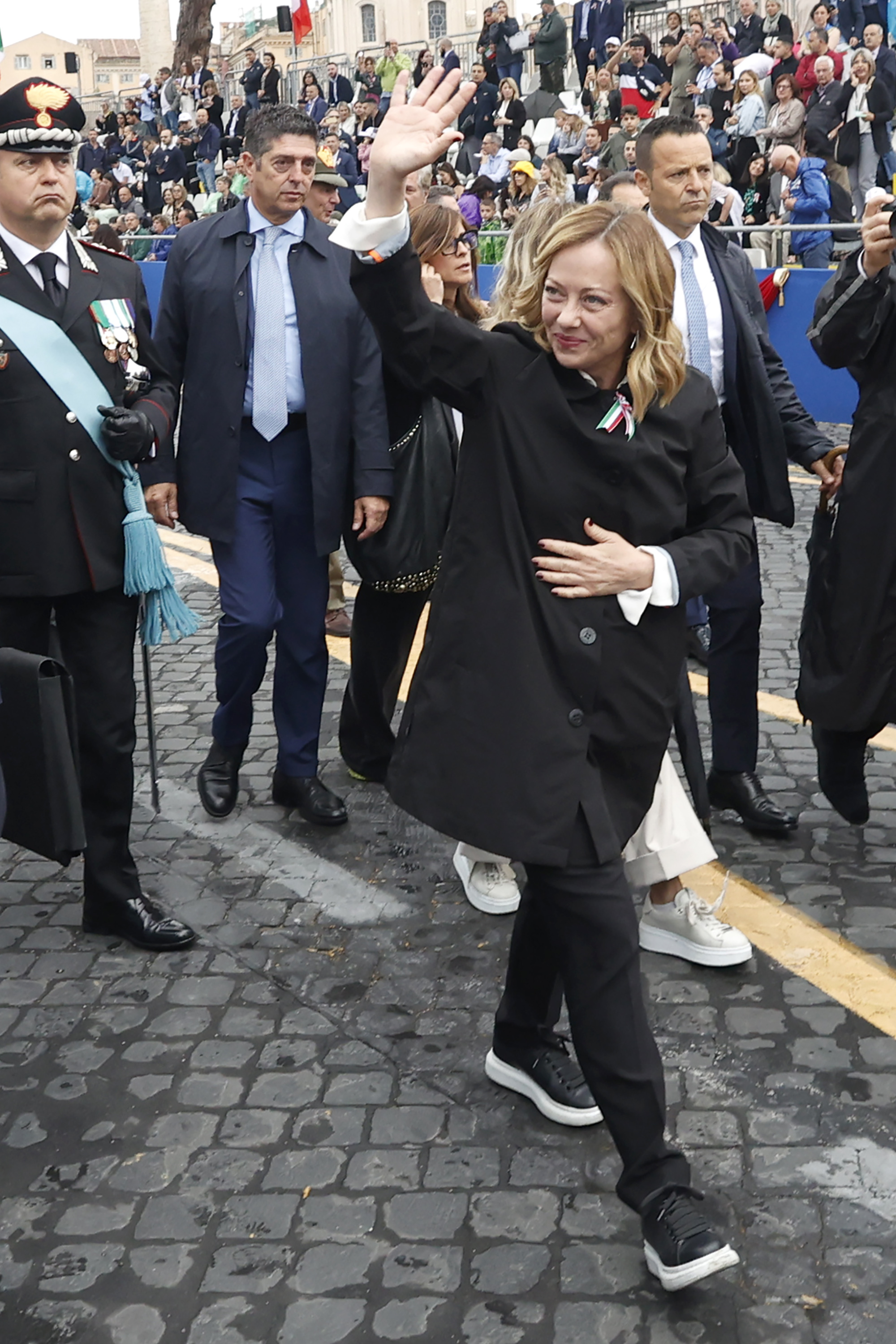 At a military parade for Italy’s Republic Day last week