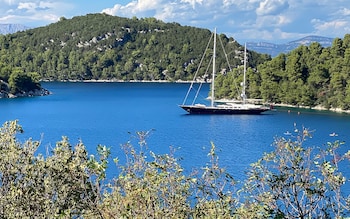 A yacht near Mljet