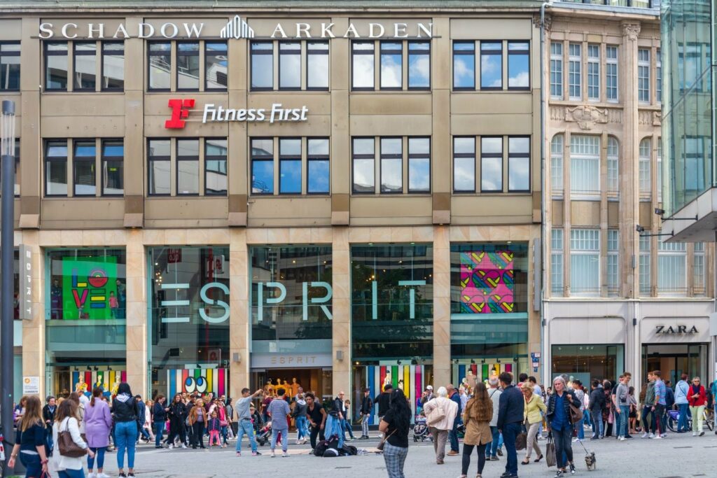 Esprit Europe business model focuses on wholesale, e-commerce