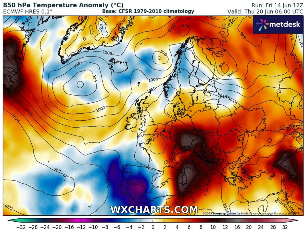 first-significant-heatwave-summer-2024-forecast-europe-temperature-anomaly-spain