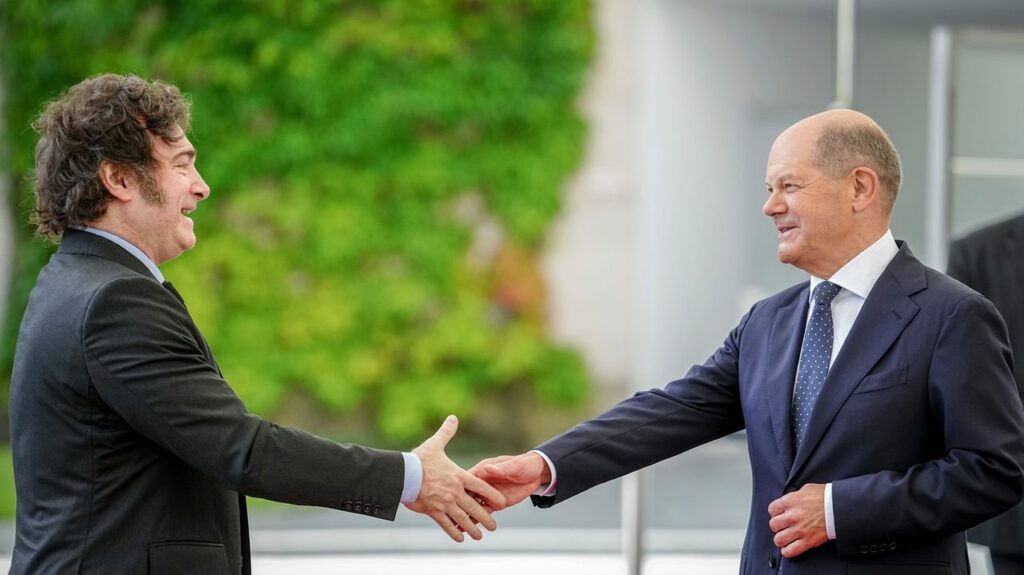Argentina’s Milei meets German officials in controversial lap around Europe