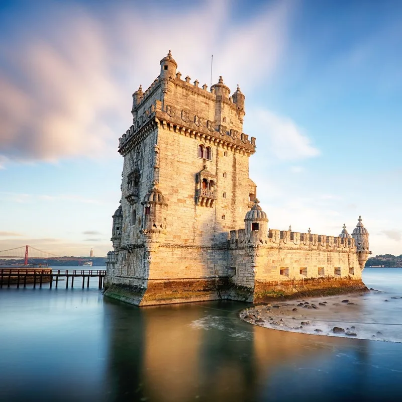 Belem Tower In Lisbon, Portugal, Southern Europe