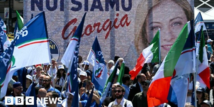 European elections: Giorgia Meloni gets personal as Italy votes