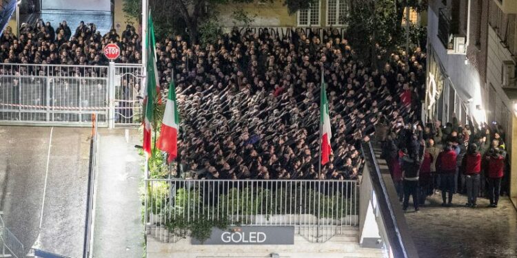 Fascist salute legal at rallies unless it threatens public order, says Italy’s high court