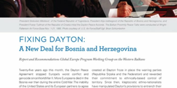 Fixing Dayton: A New Deal for Bosnia and Herzegovina