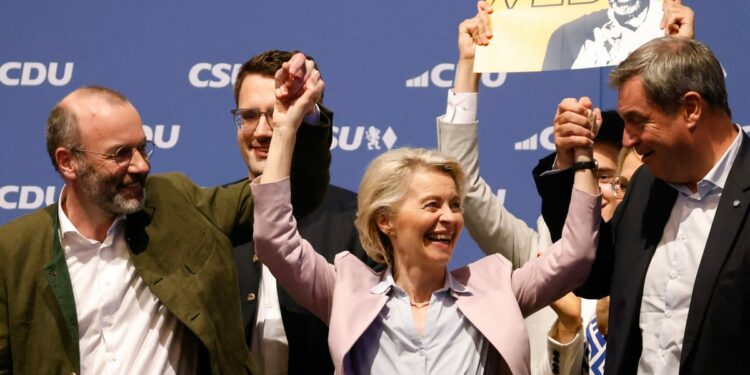 German conservatives first, far-right AfD second in EU election: Early projection – POLITICO