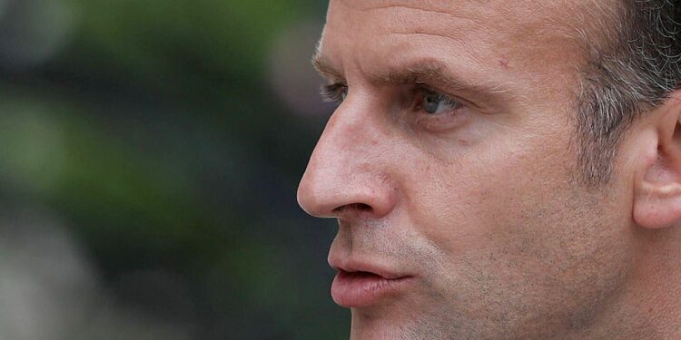 Emmanuel Macron. Image: Imago / Alamy.