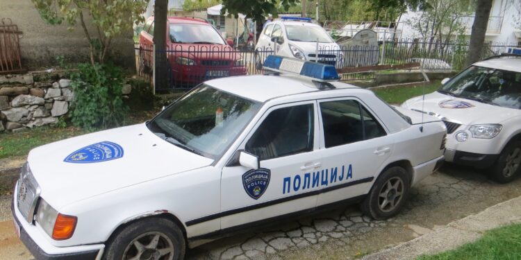 Macedonia police car