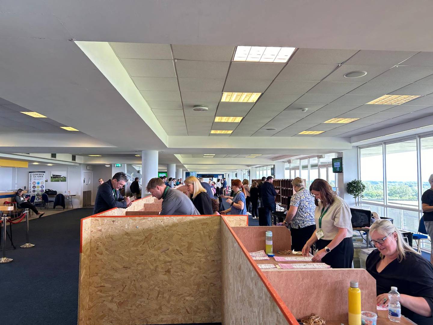 Votes being sorted in Limerick before counting gets under way on Monday in the historic Directly Elected Mayor contest. Photograph: David Raleigh