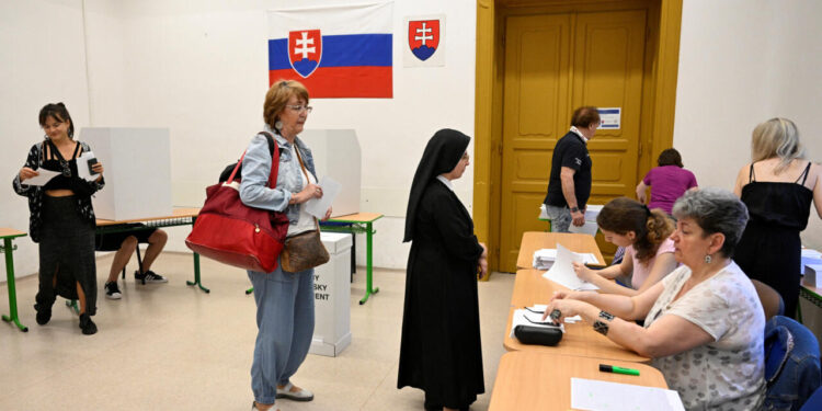 Slovakia votes in EU elections in wake of PM Fico’s shooting