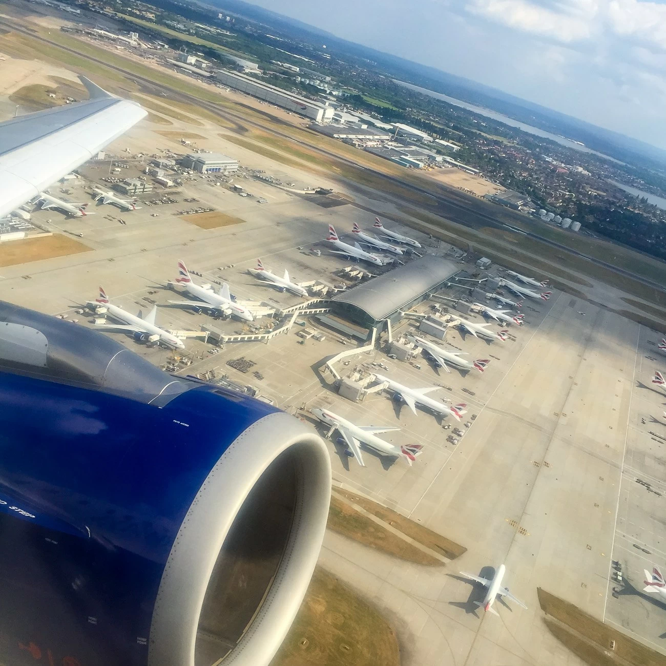 A British Airways flight to Paris on take-off from Heathrow Airport