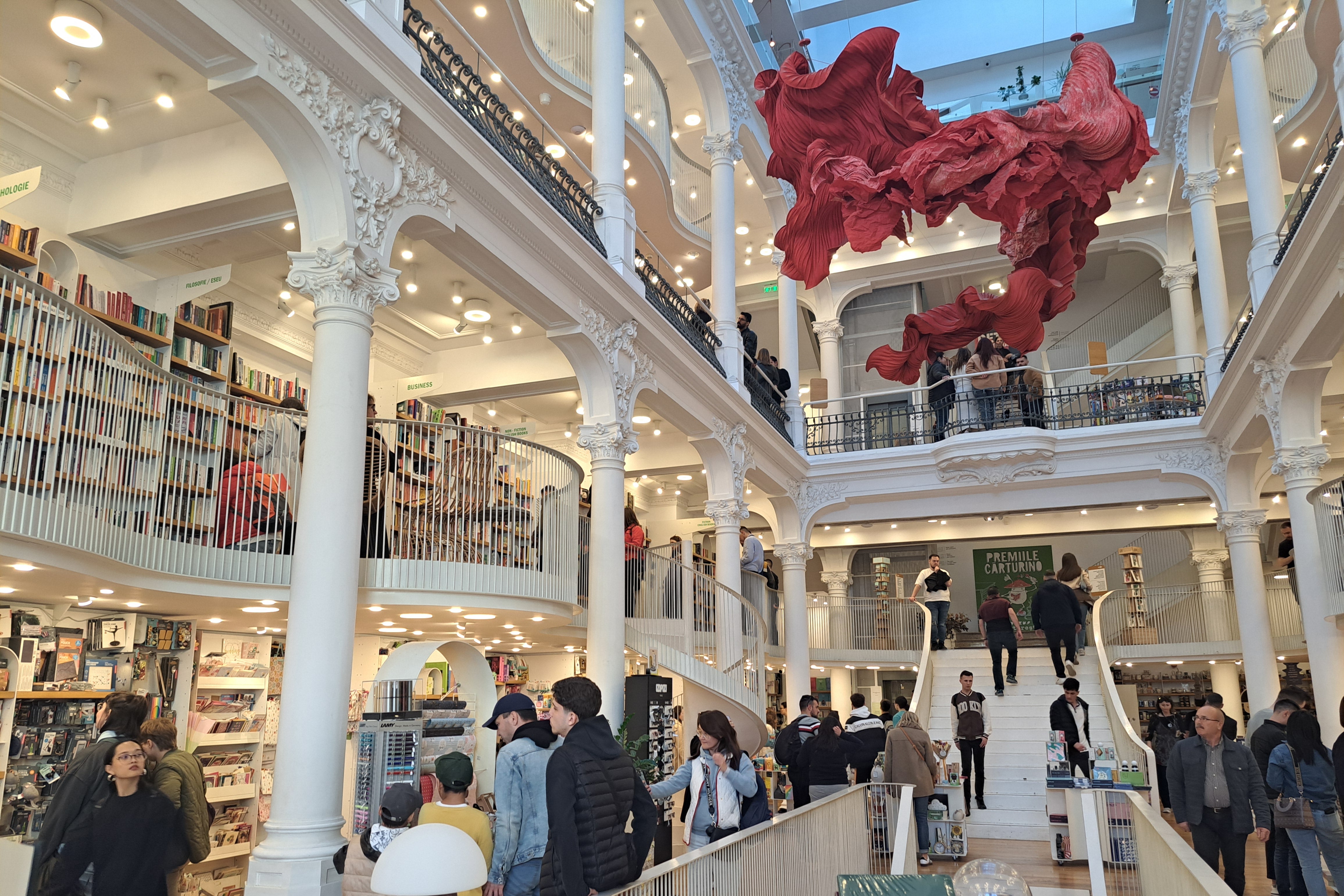 Cărturești Carusel is a six-storey bookshop