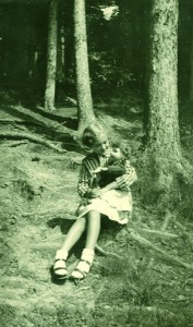 Lucia in the Wienerwald forest in Austria