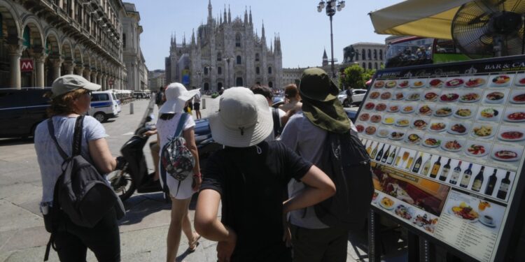 ‘Hellishly hot’ southern Europe bakes under heat wave as temperatures top 104F