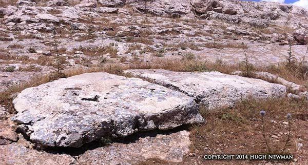 14ft pillar on east side of Karahan Tepe