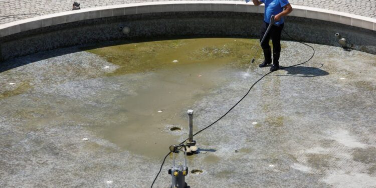 Lakes dry up and seas hit by record temperatures as parts of Europe swelter through heatwave