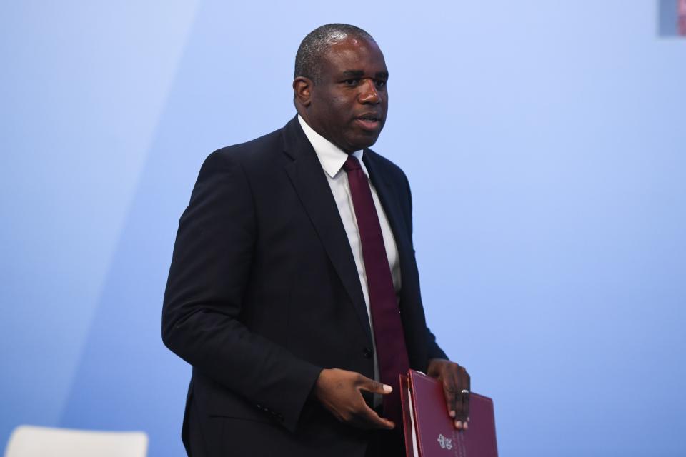 British Foreign Secretary David Lammy attends the Opening Plenary at the European Political Community (EPC) meeting at Blenheim Palace, in Woodstock, Oxfordshire (EPA)