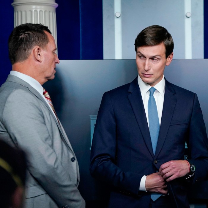 Former Trump adviser Grenell and Kushner in the White House in 2020