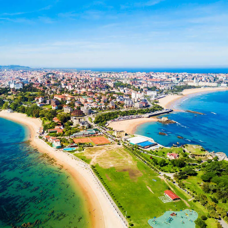 Aerial View Of Santander, Spain, Southern Europe