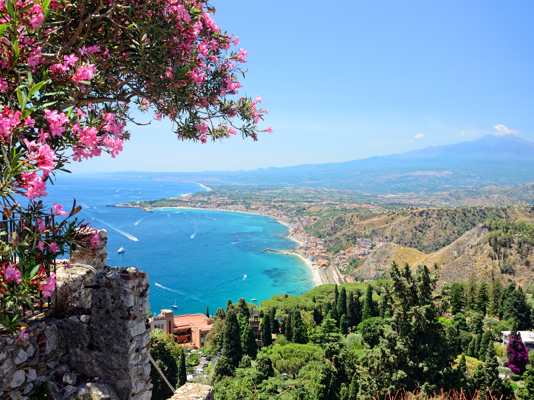 Taormina has an ancient Greek and Roman theatre that still hosts performances