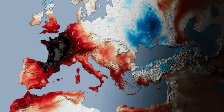 Western Europe faces intense Heatwave as Olympics kick off; scorching heat develops next week