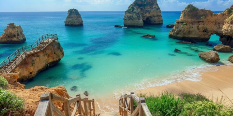 A beautiful beach in the Algarve, Portugal