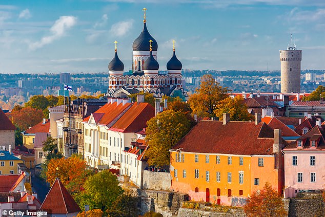 The Alexander Nevsky Cathedral in Tallinn, the capital of Estonia